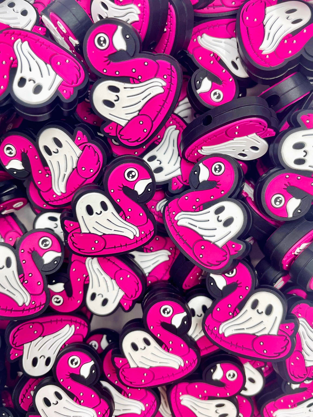 Flamingo Floaty Ghost Needle Stoppers