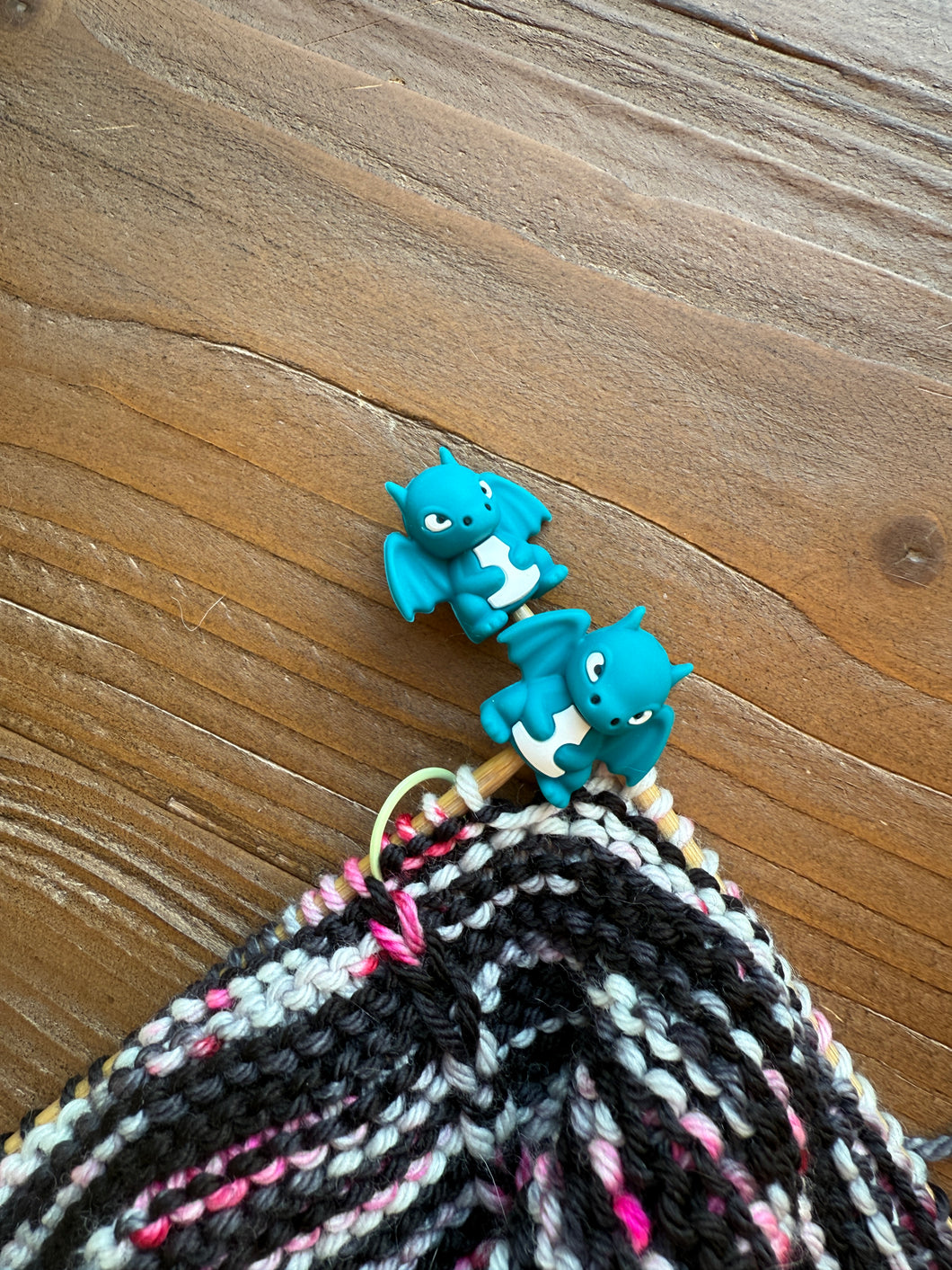Dark Teal Dragon Needle Stoppers