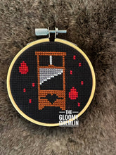 Load image into Gallery viewer, Guillotine, Traditional - Cross Stitch Kit: Black Envelope
