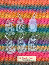 Load image into Gallery viewer, Apothecary Jars - Stitch Markers (set of 6)
