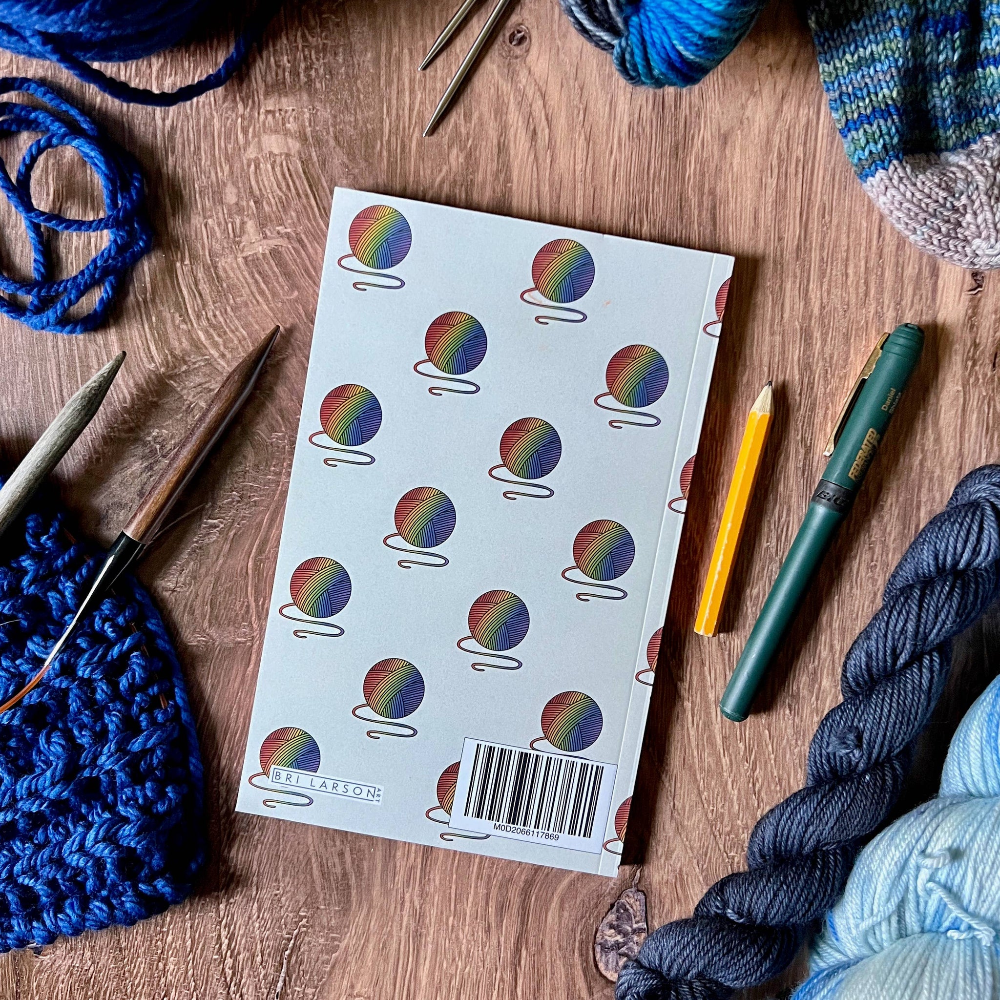 Ball Notebook Rainbow Yarn Ball Notebook – Knitting is Metal
