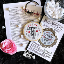 Load image into Gallery viewer, Stitch or Die - Cross Stitch Kit: Black Envelope
