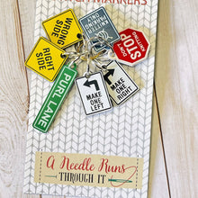 Load image into Gallery viewer, Knitting Traffic Signs - Stitch Markers (set of 7)

