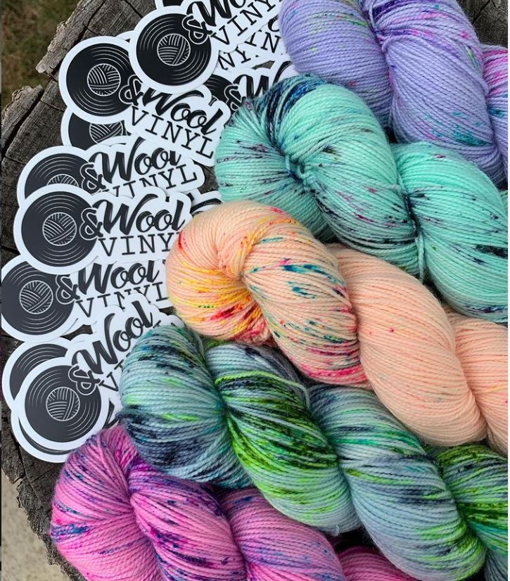 yarn wool vinyl music craft