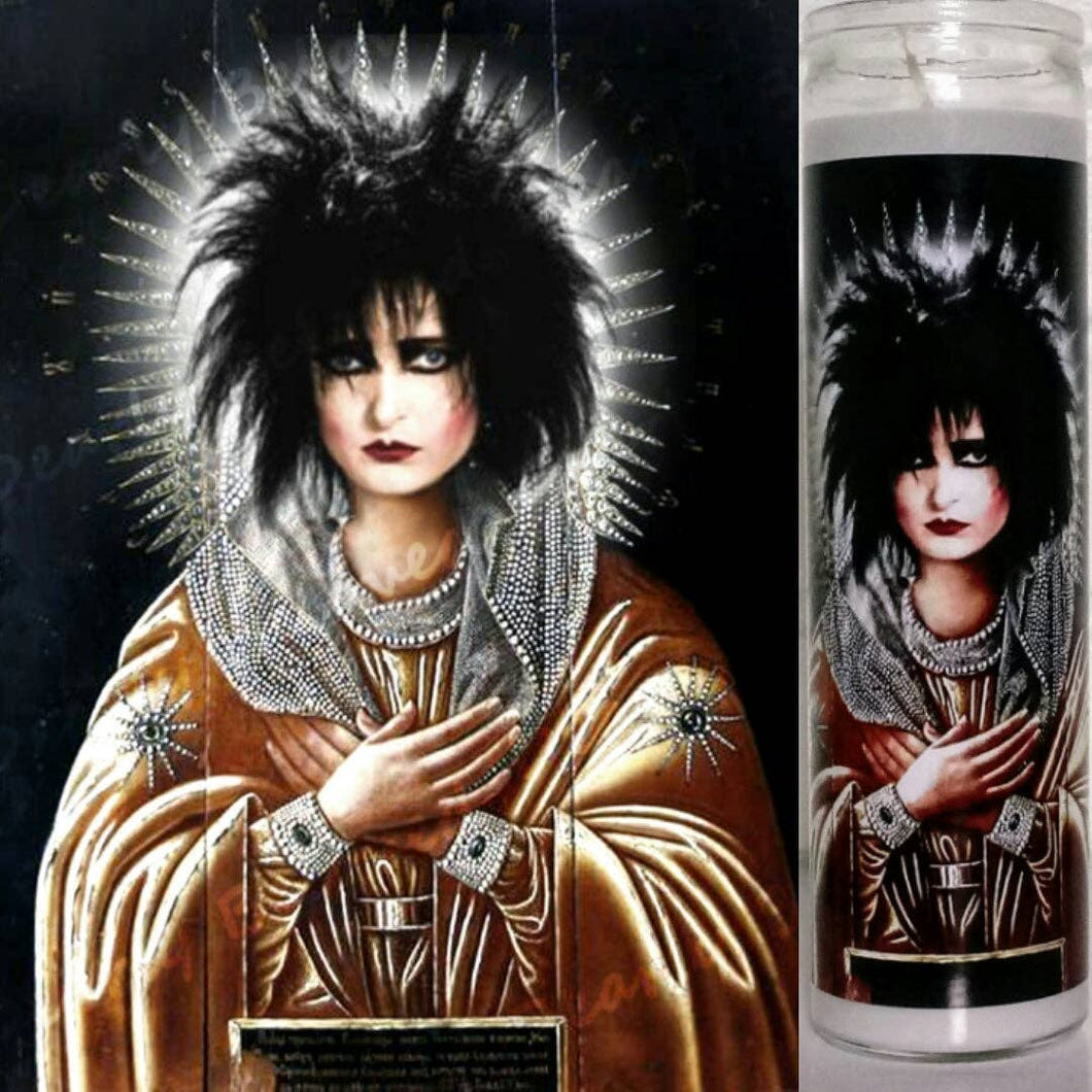 Saint Siouxsie Gothess of the Spellbound Prayer Candle