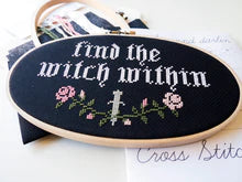 Load image into Gallery viewer, Find the Witch Within Cross Stitch Kit
