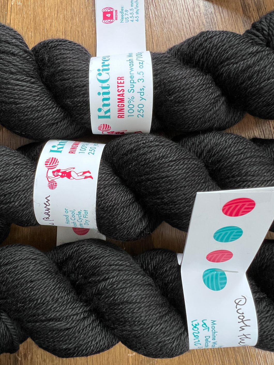 DESTASH: Knitcircus Ringmaster Worsted: Quoth the Raven