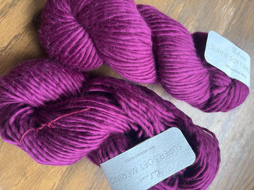 DESTASH: Purl Soho Super Soft Merino in Purple Clover