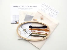 Load image into Gallery viewer, Maker Crafter Badass Cross Stitch Kit
