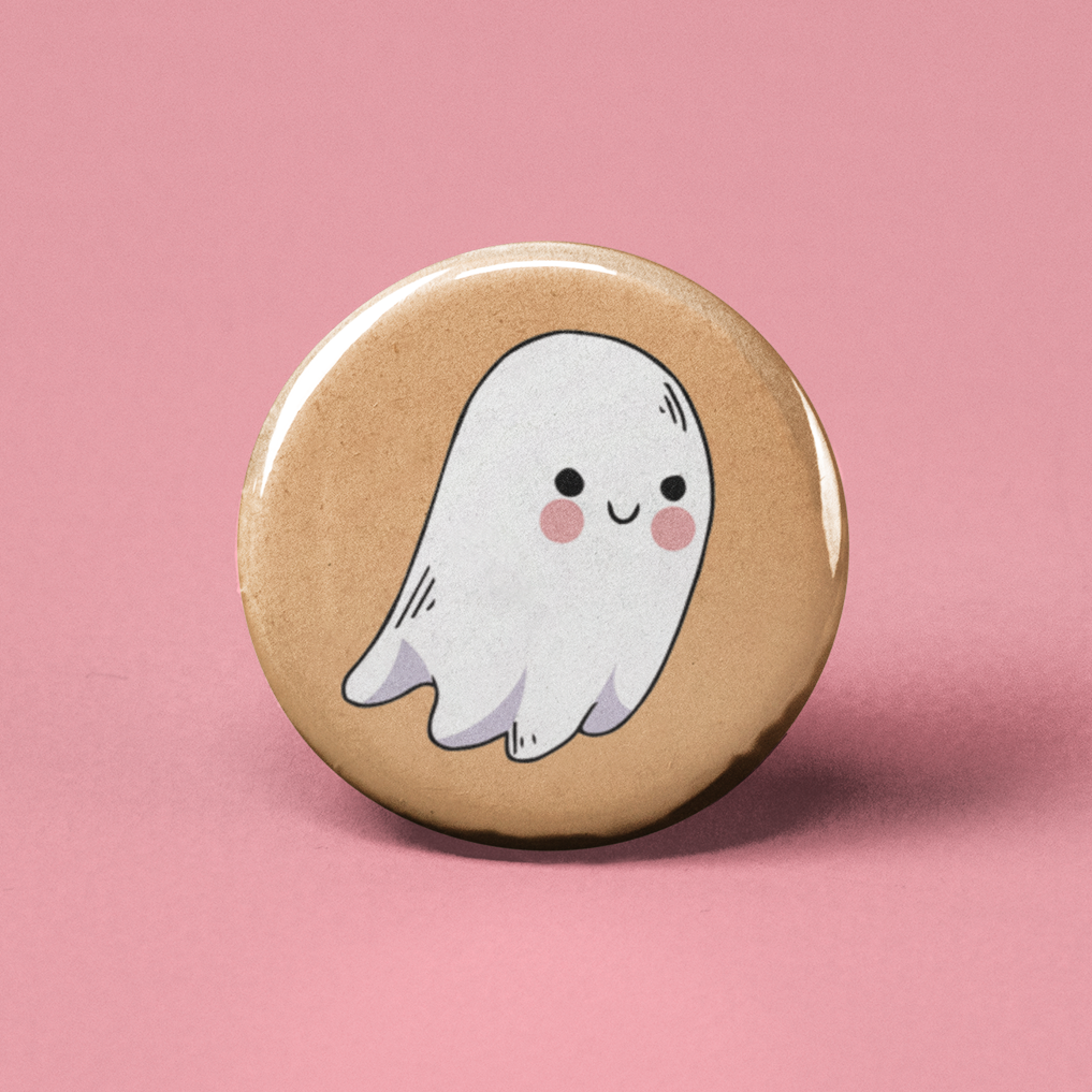 Ghost Pinback Button
