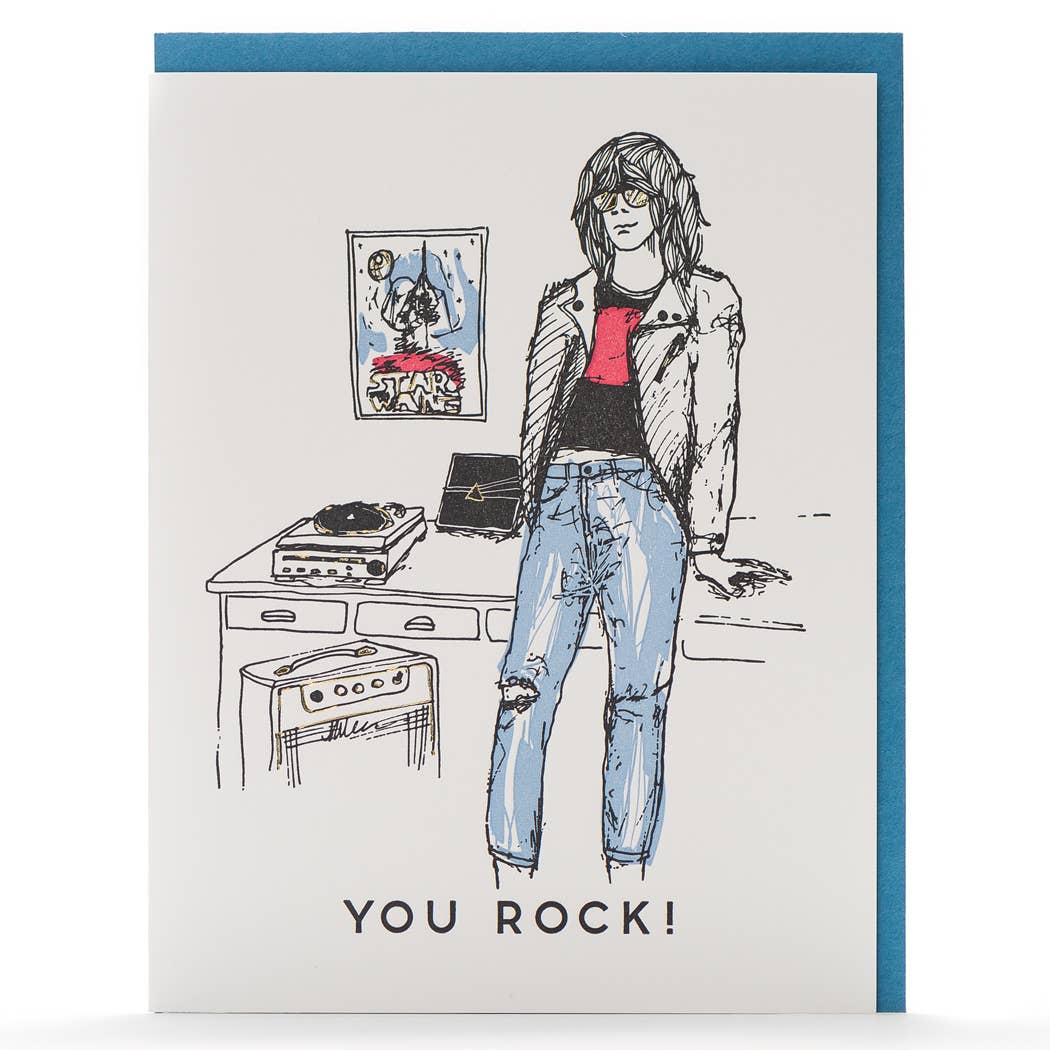 You Rock Throwback Card