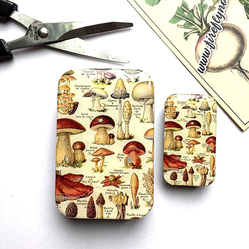 Small Mushroom Notions Tin