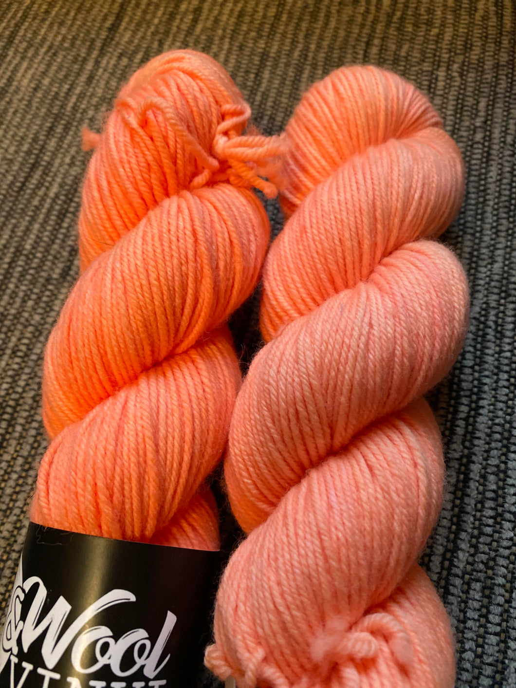 Wool & Vinyl DK Yarn - Tangerine