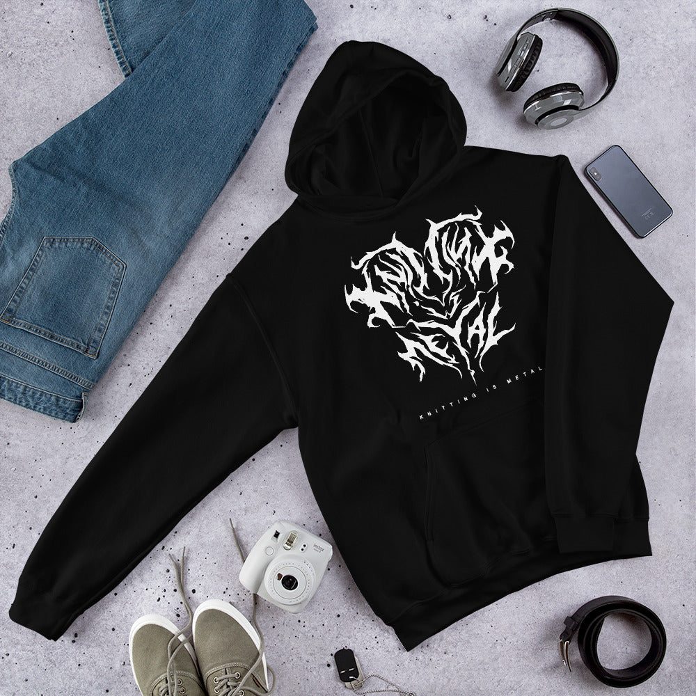 Knitting is Metal Unisex Hoodie