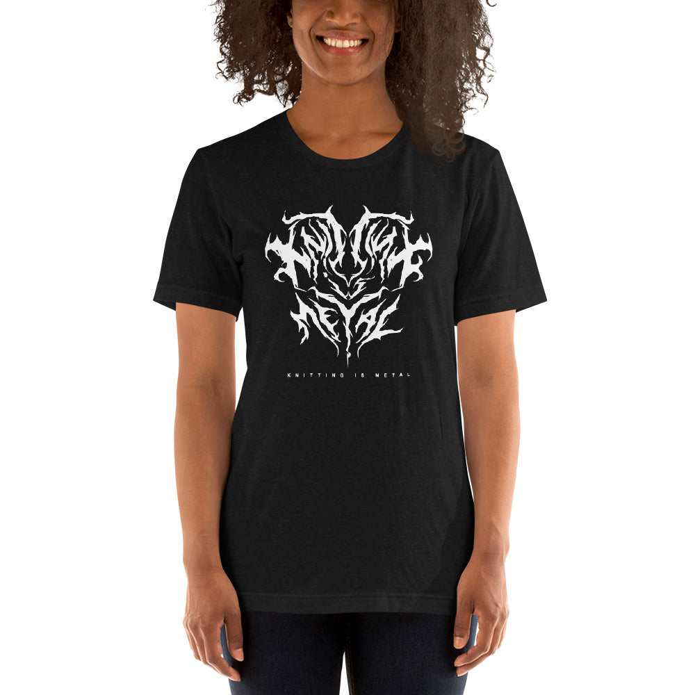 Knitting is Metal Original Logo Short Sleeve Tee